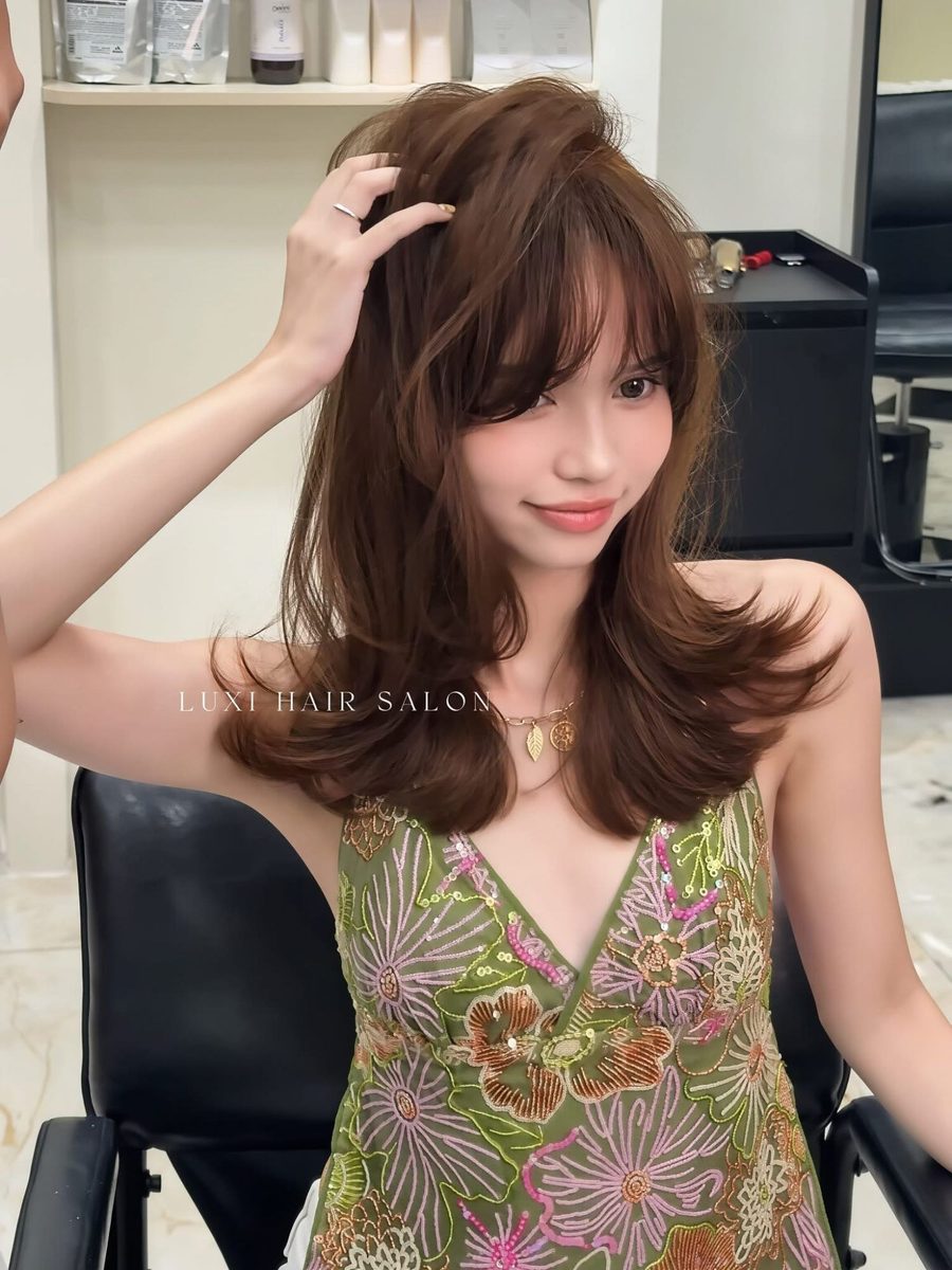 Curtain bangs tại LUXI Hair Salon